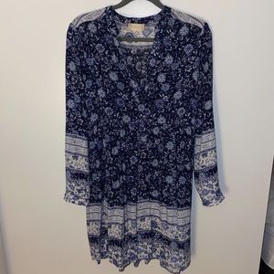 Altar’d State Blue Floral Dress Size Medium